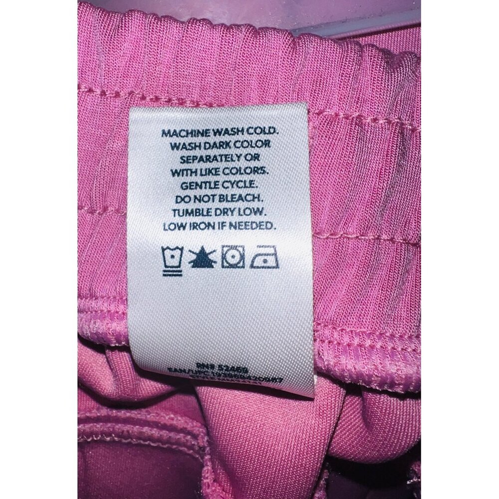 Members Mark Womens Orchid Relaxed Wide Leg Pants XL Soft Fabric Drawstring Pink - Picture 5 of 5